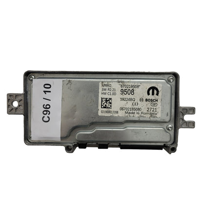 FIAT ALFA MODULE ECU / NRCS2 / 670219508 / 19224BQ / SW R2.21 / HW C1.0D / BOSCH MOPAR