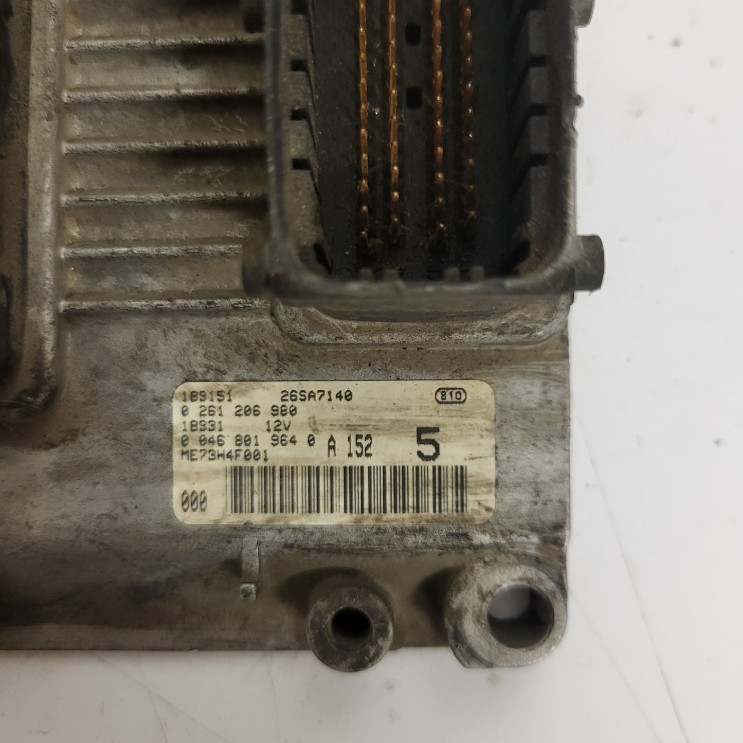 FIAT PUNTO ECU / 0261206980 / 00468019640 / A152 / BOSCH