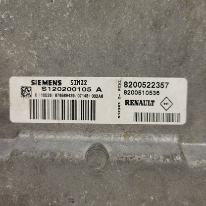 Renault Clio 3 ECU / S120200105A / 8200522357 / 8200510536 / SIM32 / S120200105