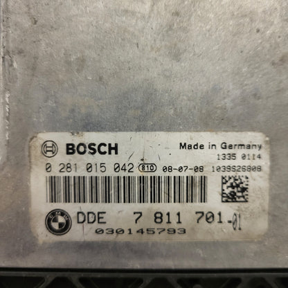 BMW 1 E87 ECU / 0281015042 / DDE7811701 / 7811701 / BOSCH