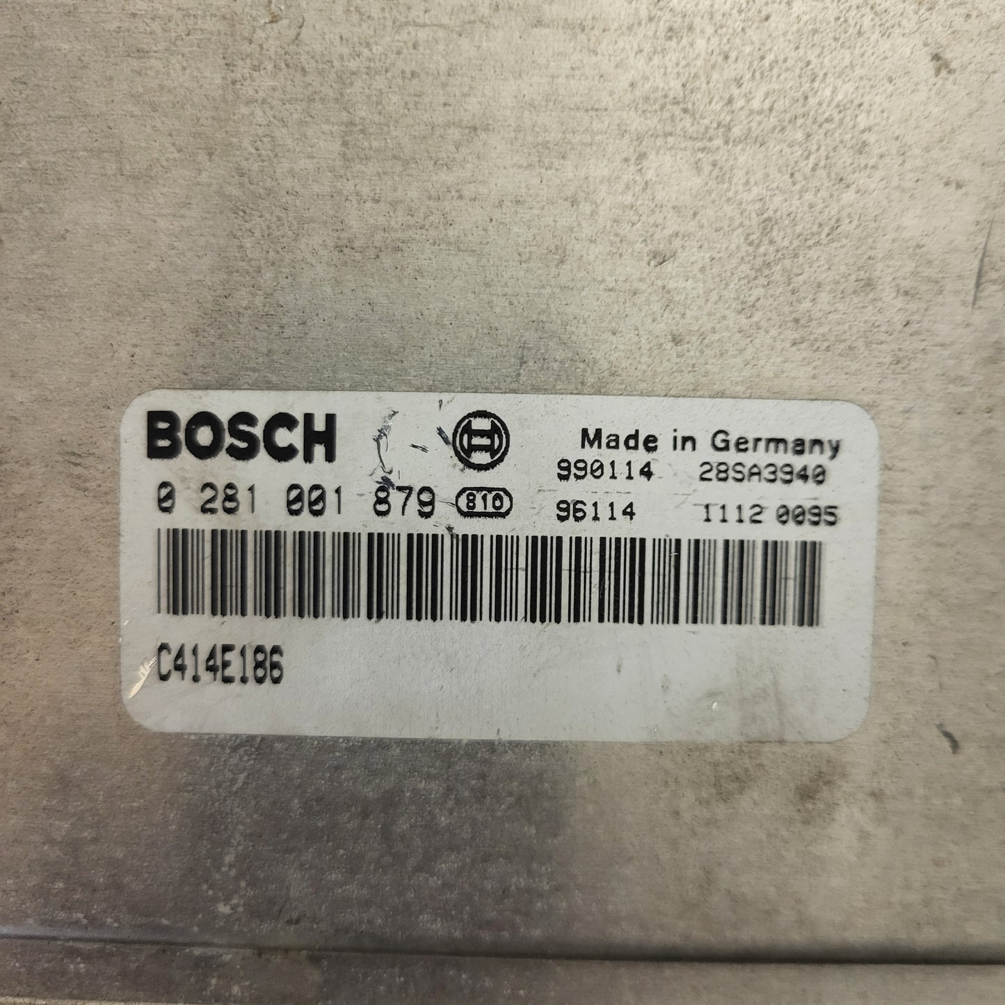 Fiat MULTIPLA ECU / 0281001879 / 46479993 / C414E186 / BOSCH