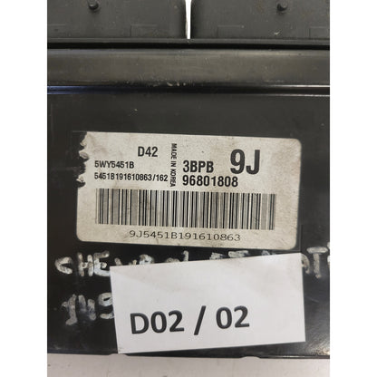 CHEVROLET MATIZ ECU / 96801808 / 5WY5451B / 3BPB / 9J / D42 / DAEWOO