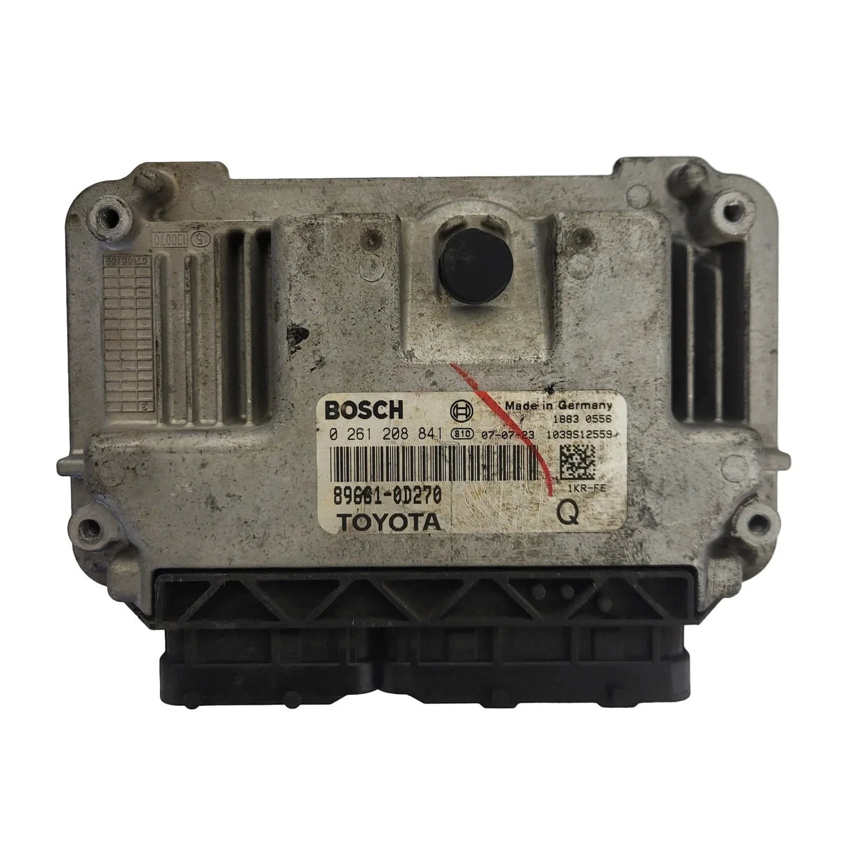 TOYOTA YARIS 1KR-FE ECU / 0261208841 / 89661-0D270 / BOSCH - D02-04 - 1