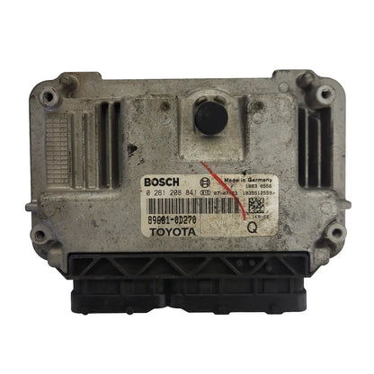 TOYOTA YARIS 1KR-FE ECU / 0261208841 / 89661-0D270 / BOSCH - D02-04 - 1