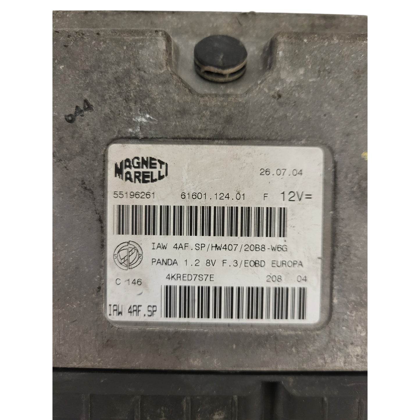 FIAT PANDA 1.2 ECU / 55196261 / IAW 4AF.SP / HW407 / MAGNETI MARELLI