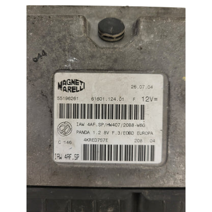 FIAT PANDA 1.2 ECU / 55196261 / IAW 4AF.SP / HW407 / MAGNETI MARELLI
