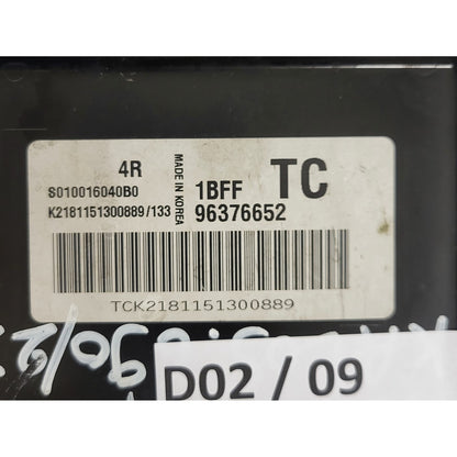CHEVROLET DAEWOO KALOS ECU / S010016040 B0 / 96376652 / 1BFF / TC