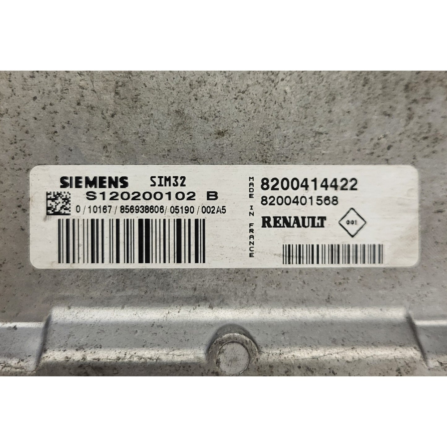 Renault Modus ECU / S120200102B / 8200414422 / 8200401568 / S120200102 / SIM32