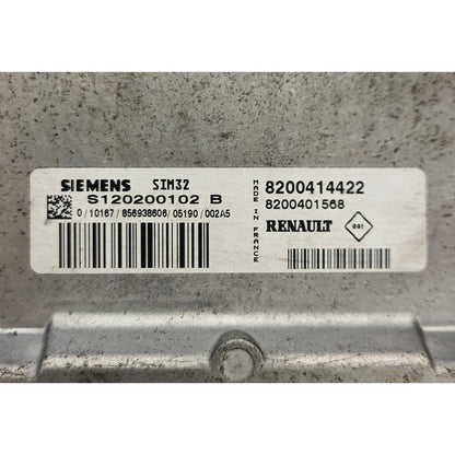 Renault Modus ECU / S120200102B / 8200414422 / 8200401568 / S120200102 / SIM32