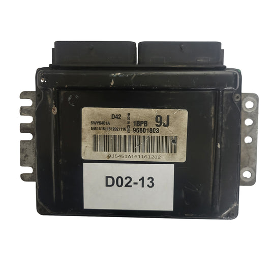 CHEVROLET MATIZ ECU / 96801808 / 5WY5451A / 1BPB / 9J / D42 / DAEWOO
