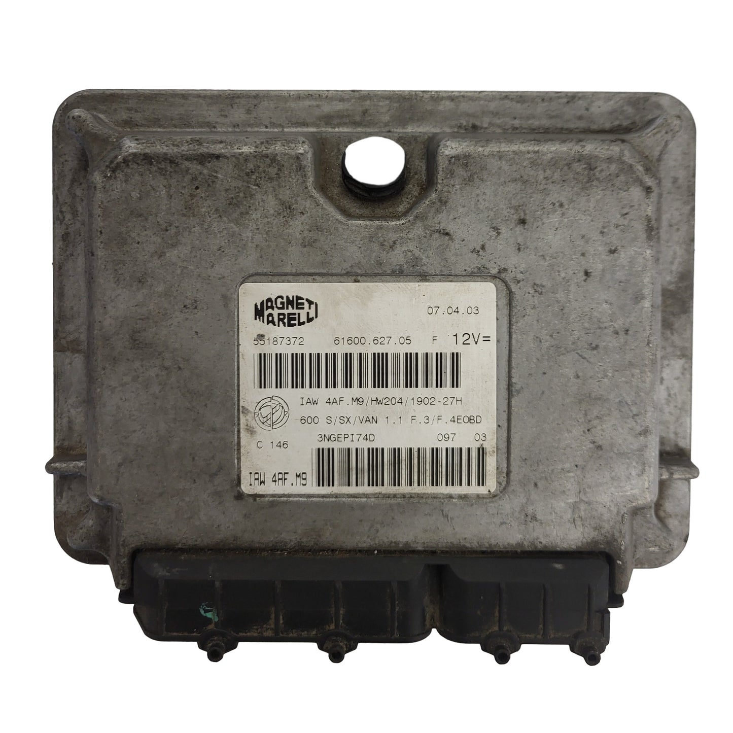 Fiat Seicento 600 ECU / 55187372 / IAW 4AF.M9 / 61600.627.05 / MAGNETI MARELLI
