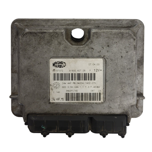 Fiat Seicento 600 ECU / 55187372 / IAW 4AF.M9 / 61600.627.05 / MAGNETI MARELLI