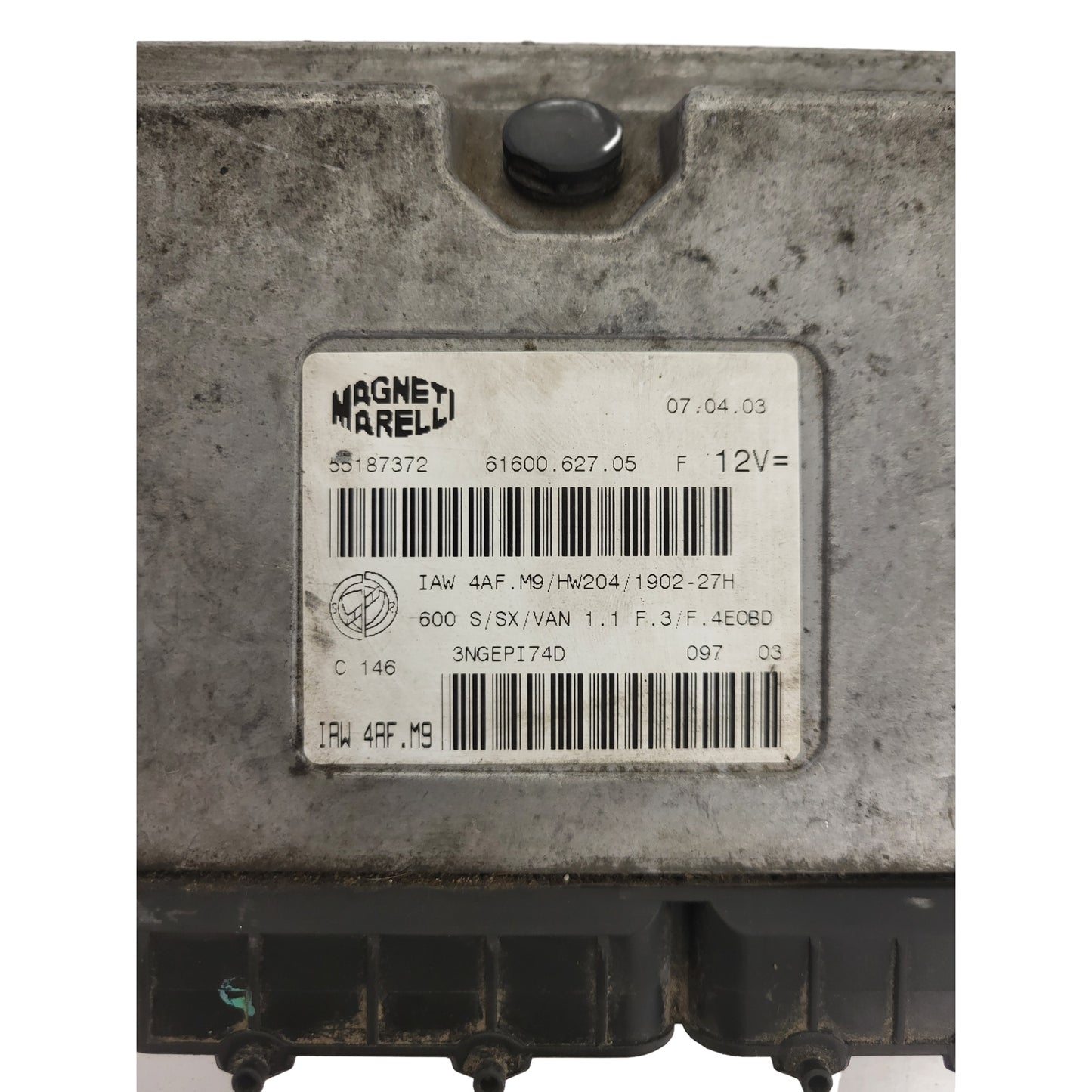 Fiat Seicento 600 ECU / 55187372 / IAW 4AF.M9 / 61600.627.05 / MAGNETI MARELLI