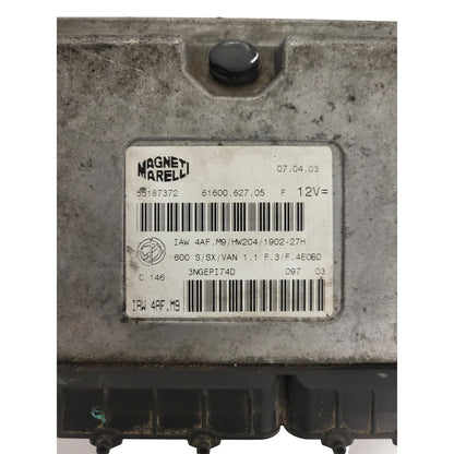 Fiat Seicento 600 ECU / 55187372 / IAW 4AF.M9 / 61600.627.05 / MAGNETI MARELLI
