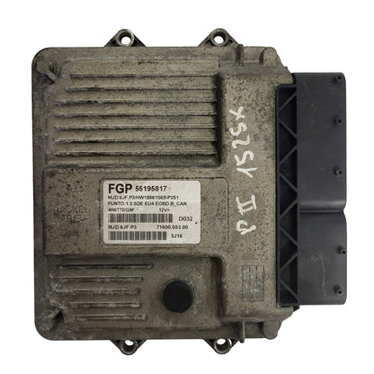 FIAT PUNTO ECU / MJD 6JF.P3 / 55195817 / HW1BM / 71600.053.00 / MAGNETI MARELLI
