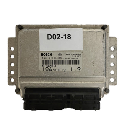 FIAT MULTIPLA ECU / 0281010334 / 46747951 / BOSCH