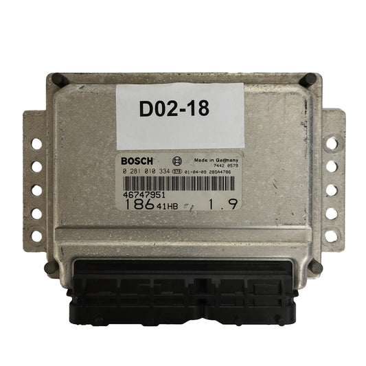 FIAT MULTIPLA ECU / 0281010334 / 46747951 / BOSCH