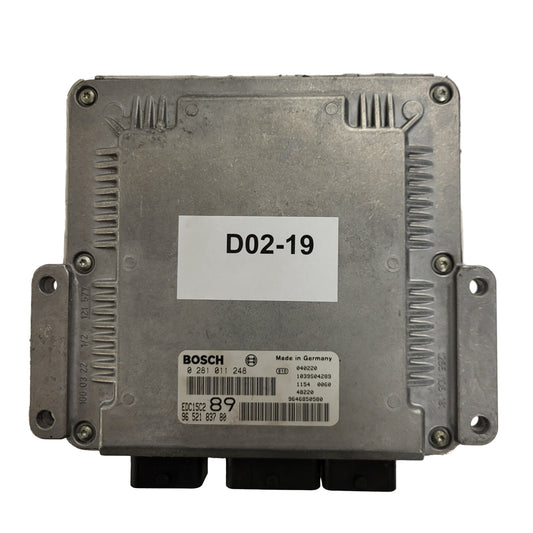 PEUGEOT CITROEN ECU / 0281011248 / EDC15C2 / 9652183780 / 9646850580 / BOSCH