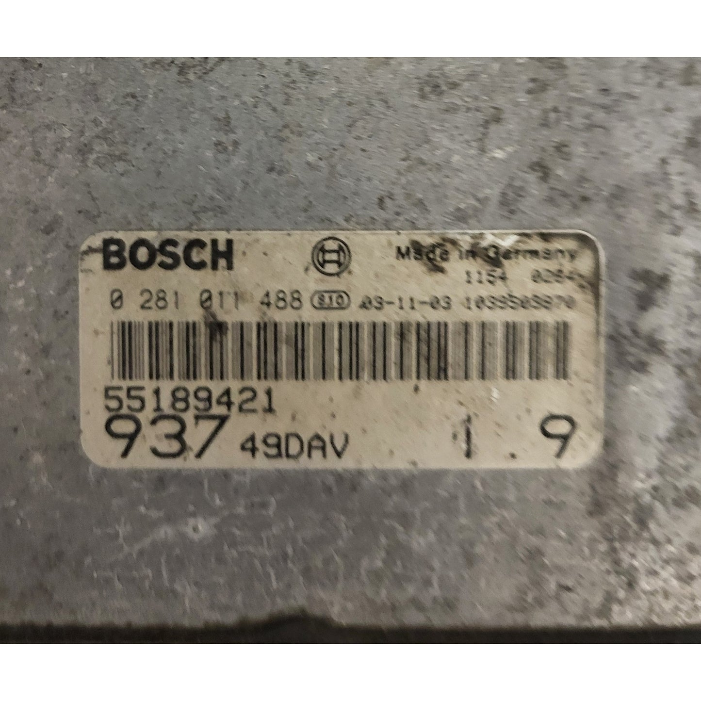 ALFA 147 1.9 ECU / 0281011488 / 55189421 / BOSCH