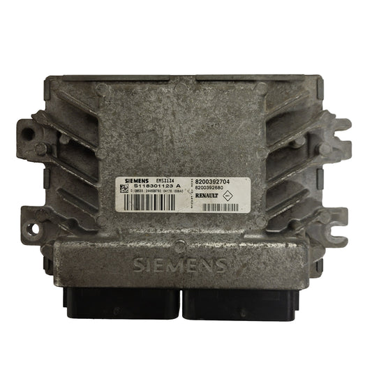 RENAULT CLIO ECU / S118301123 / S118301123A / EMS3134 / 8200392704 / 8200392680
