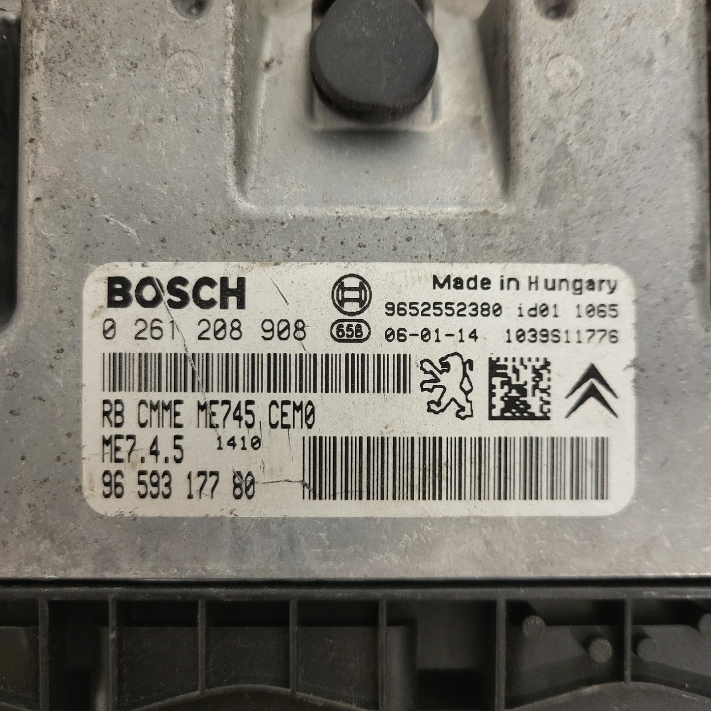 CITROEN PEUGEOT ECU / 0261208908 / ME7.4.5 / 9659317780 / 9652552380 / ME745 / BOSCH