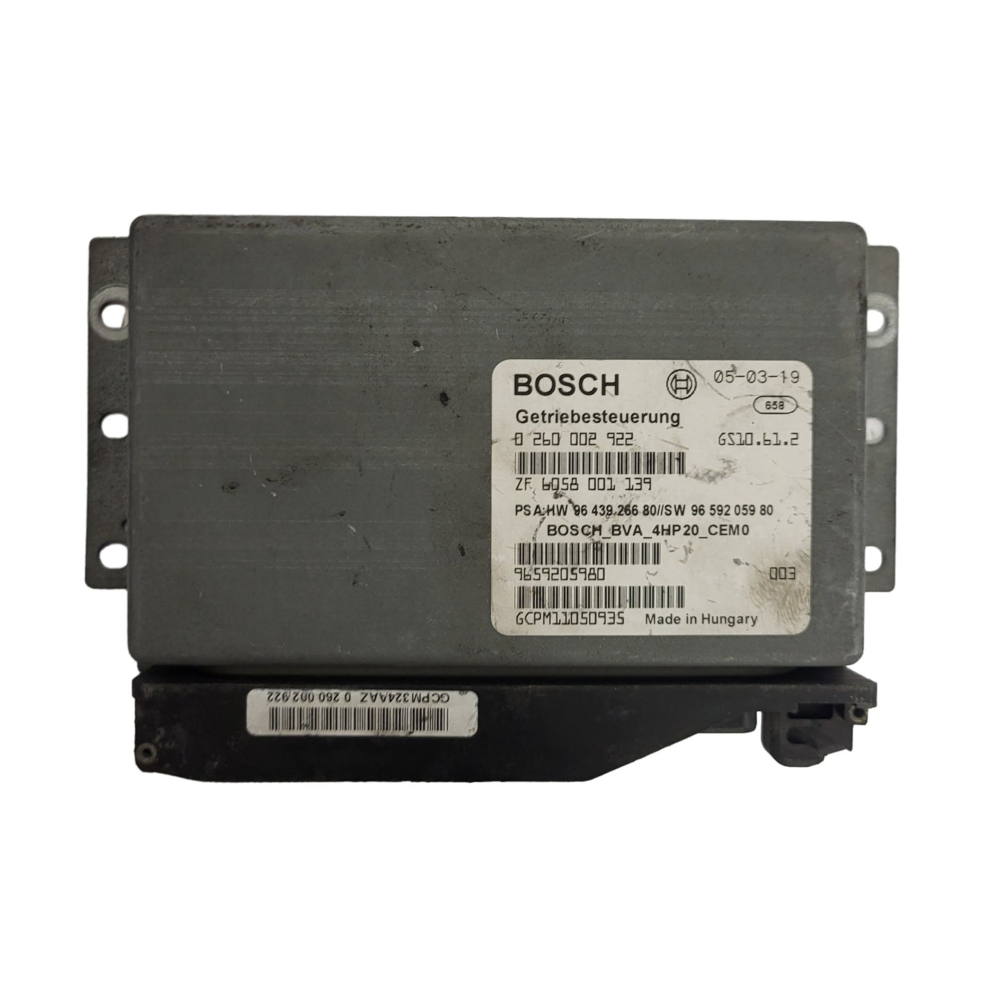 PEUGEOT 407 GEARBOX CAMBIO ECU / 0260002922 / 6058001139 / 9659205980