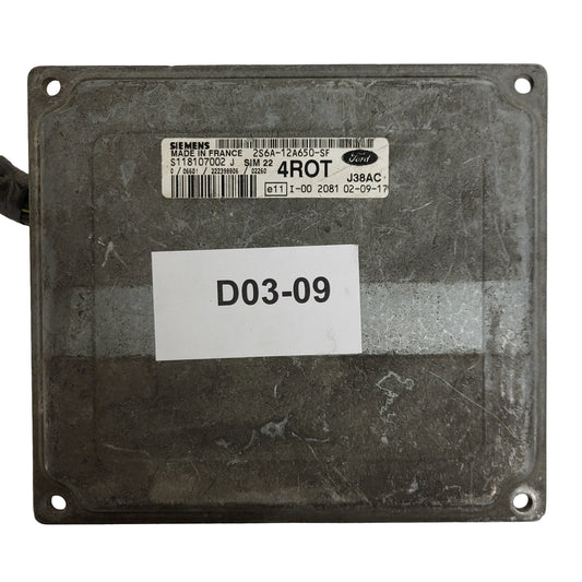 FORD FIESTA FUSION ECU / 2S6A-12A650-SF / S118107002 / S118107002J / SIM22 / 4ROT