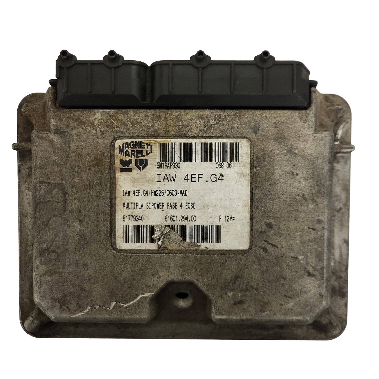 FIAT MULTIPLA BIPOWER ECU / IAW 4EF.G4 / HW226 / 51779340 / 61601.294.00 /