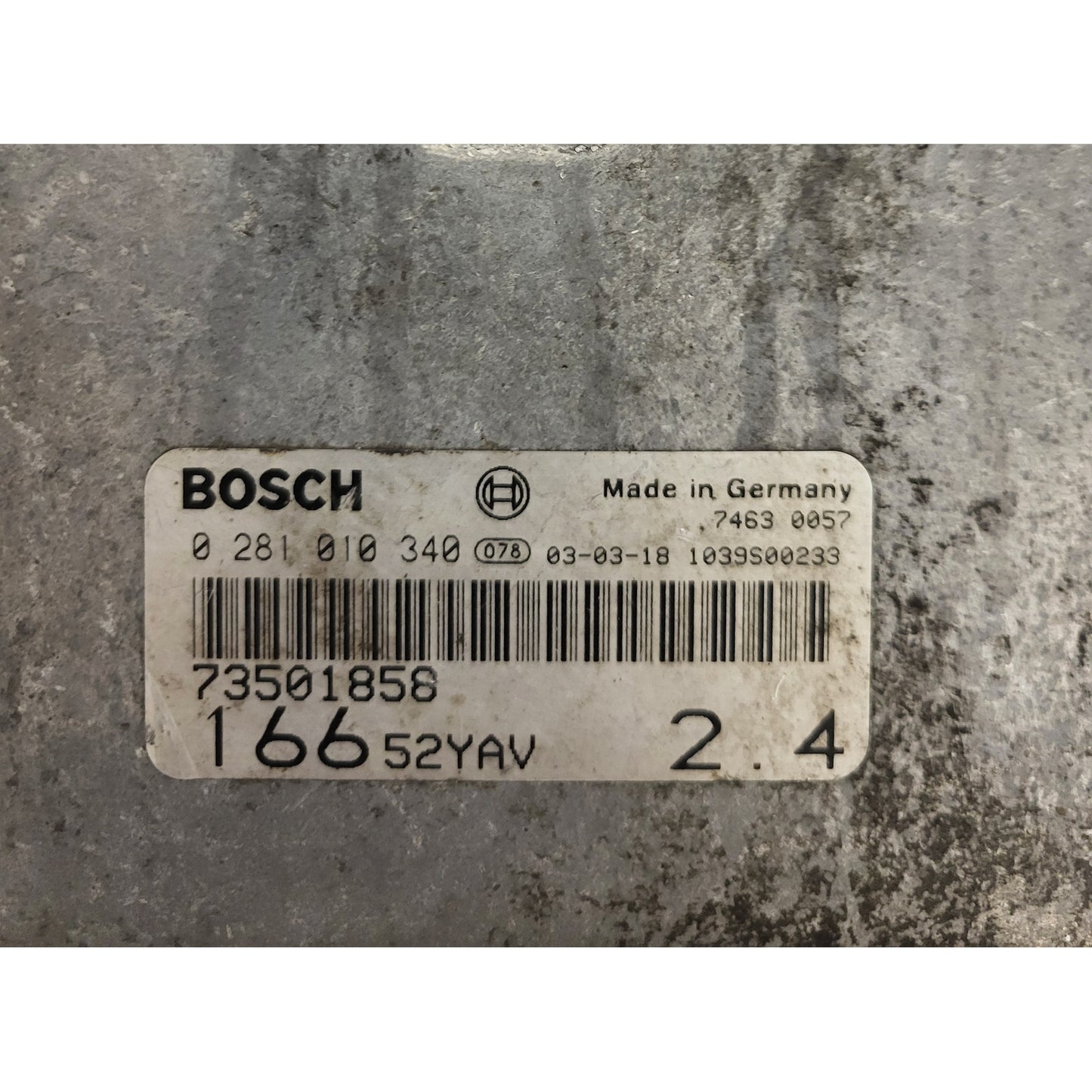 ALFA 166 2.4 JTD ECU / 0281010340 / 73501858 / BOSCH