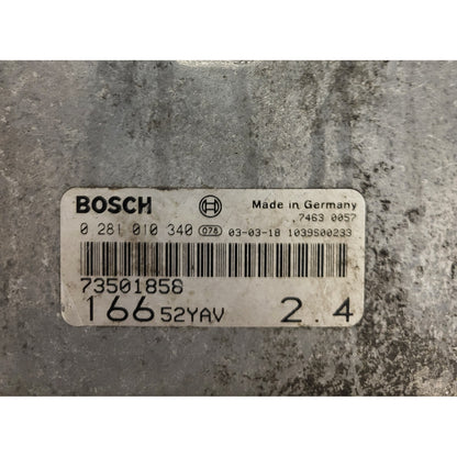 ALFA 166 2.4 JTD ECU / 0281010340 / 73501858 / BOSCH