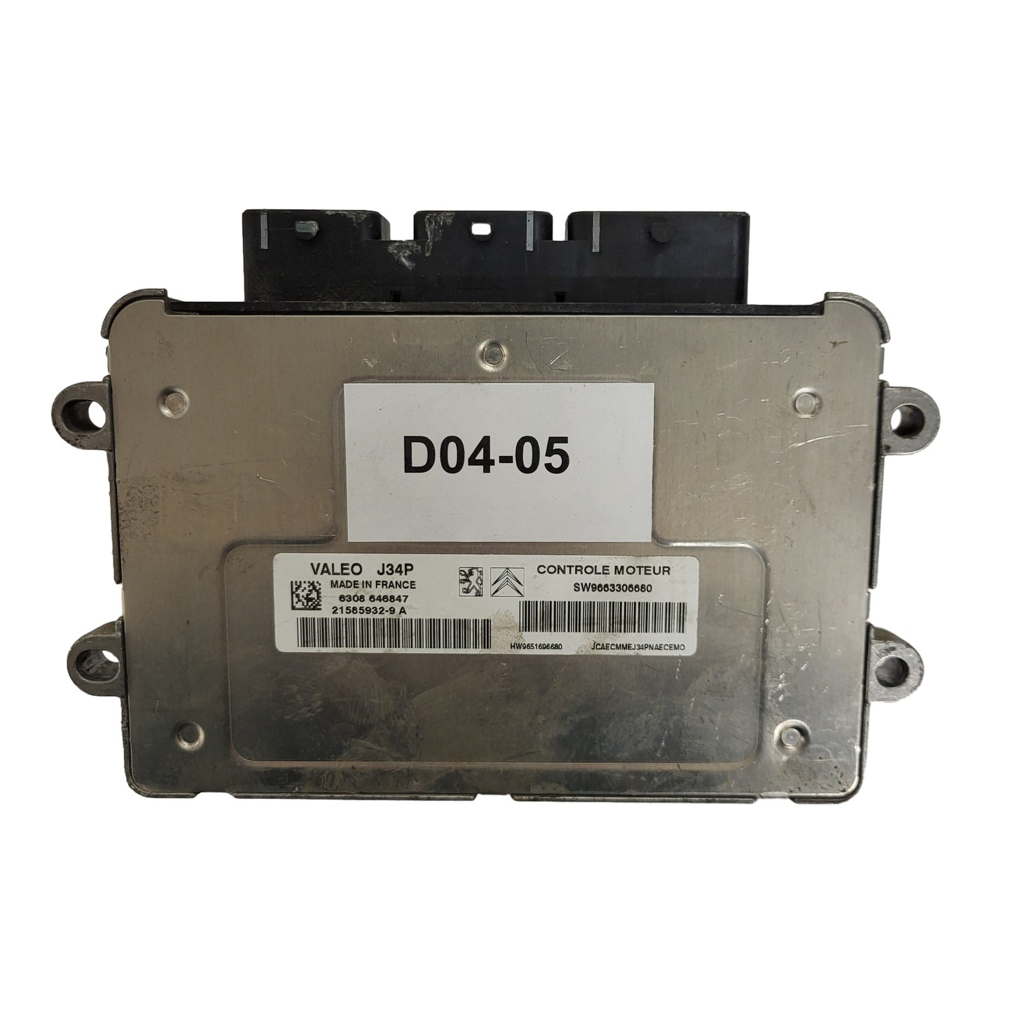 PEUGEOT CITROEN ECU / J34P / 21585932-9A / 21585932-9 / 9663306680 / 9651696680 / VALEO