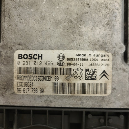 CITROEN XSARA PICASSO 1.6 HDI ECU / 0281012466 / 9661773880 / 9653958980 / BOSCH