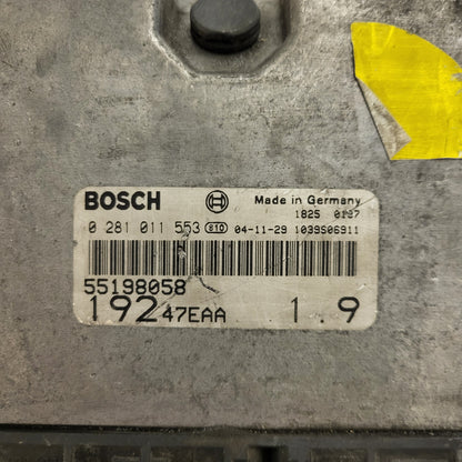 Fiat STILO ECU / 0281011553 / 55198058 / 19247EAA / BOSCH