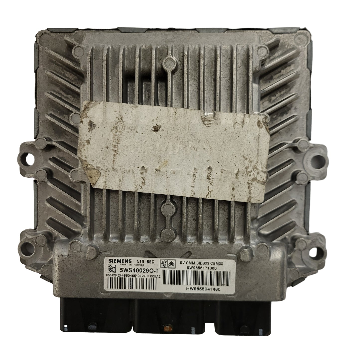 PEUGEOT 307 ECU / 5WS40029O-T / SID803 / SW 9656171080 / HW 9655041480 / SIEMENS SID 803
