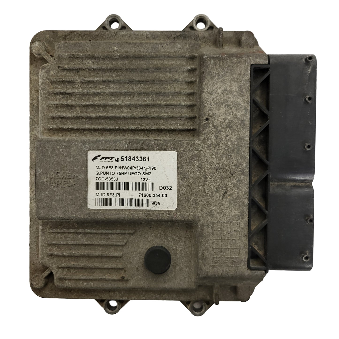 FIAT GRANDE PUNTO ECU / MJD 6F3.PI / 51843361 / HW04P / 71600.254.00
