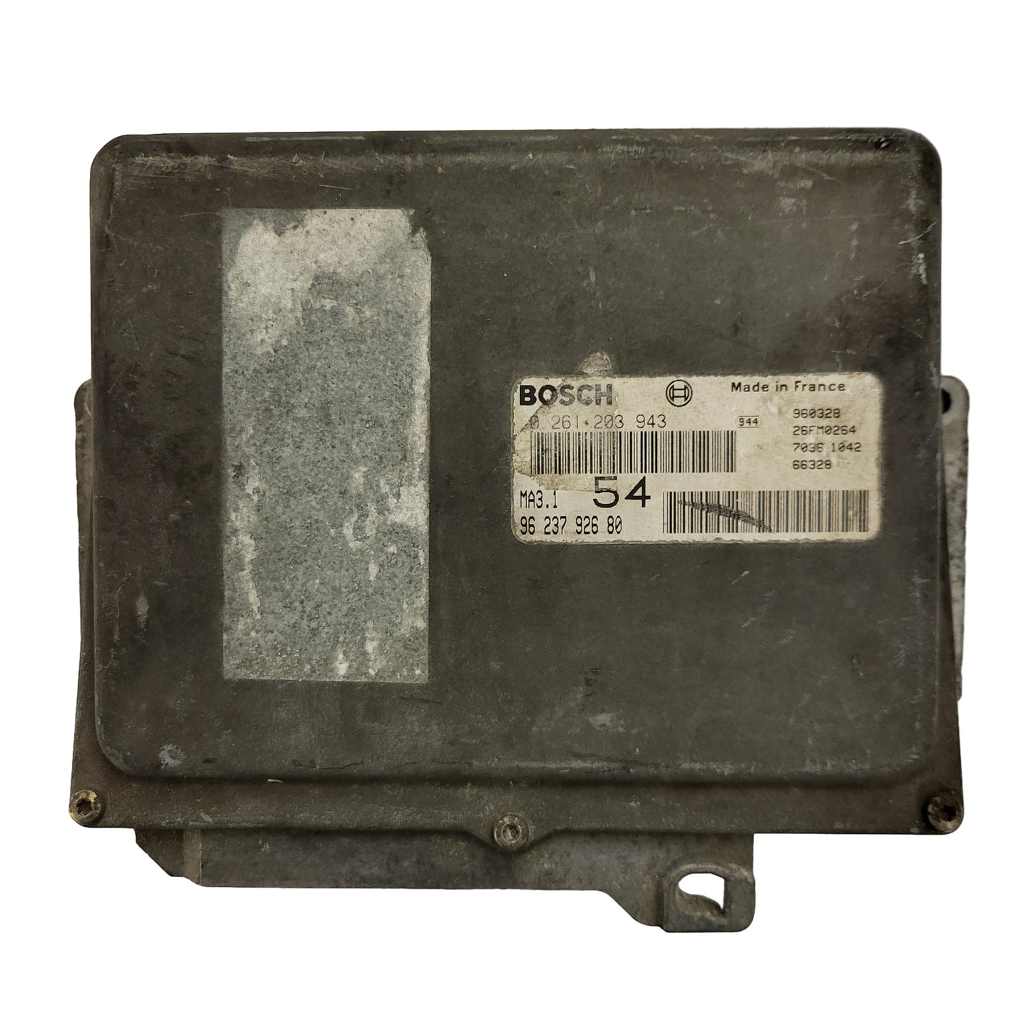 Peugeot 106 Citroen Saxo AX ECU / 0261203943 / 9623792680 / MA3.1 / BOSCH