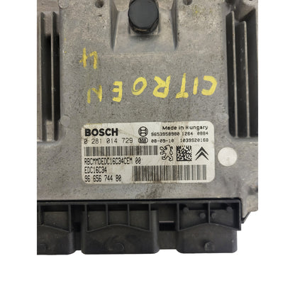 PEUGEOT CITROEN ECU / 0281014729 / 9665674480 / EDC16C34 / BOSCH