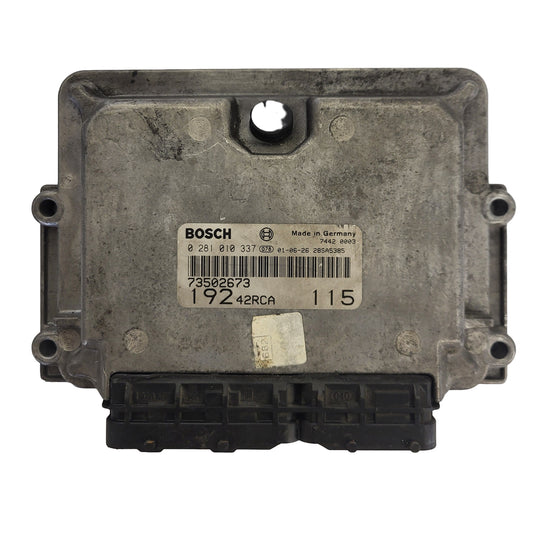 Fiat STILO ECU / 0281010337 / 73502673 /  BOSCH