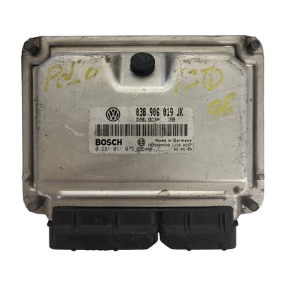 VW POLO ECU / 038906019JK / 0281011075 / EDC15P+ / BOSCH