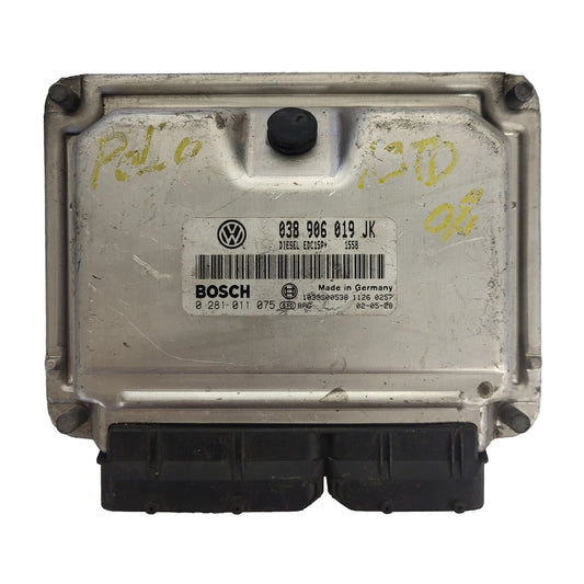 VW POLO ECU / 038906019JK / 0281011075 / EDC15P+ / BOSCH