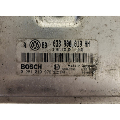 VW GOLF ECU / 038906019HH / 0281010976 / EDC15P+ / BOSCH