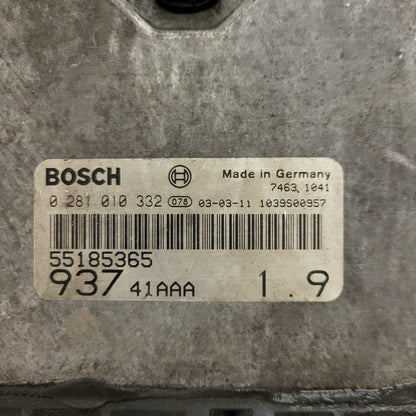 ALFA 147 ECU / 0281010332 / 55185365 / BOSCH