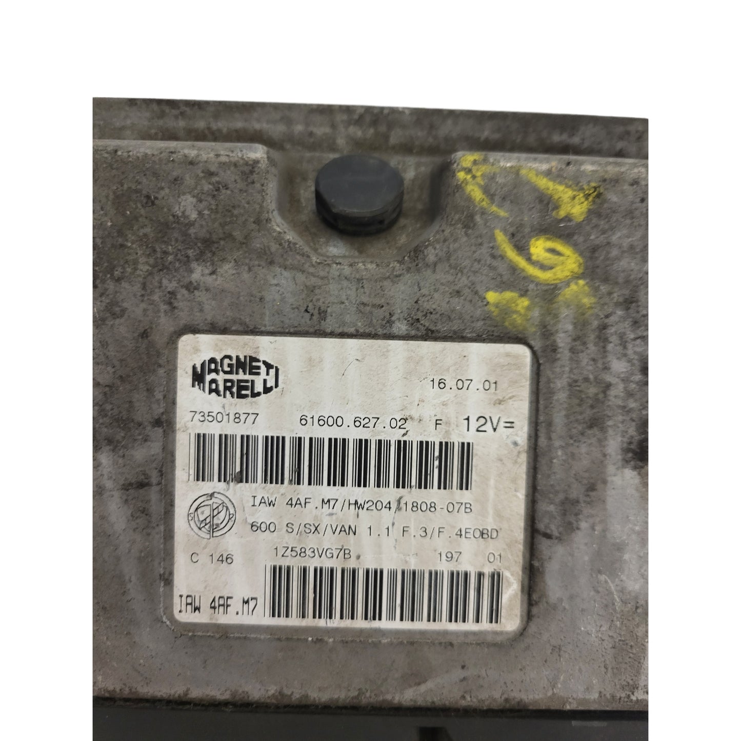 Fiat 600 1.1 ECU / IAW 4AF.M7 / 73501877 / HW204 / 61600.627.02