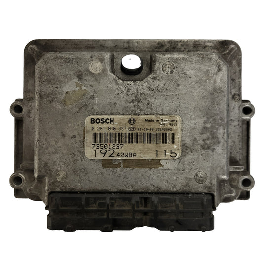 Fiat STILO JTD ECU / 0281010337 / 73501237 / 19242WBA / BOSCH
