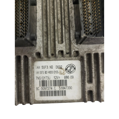 FIAT PUNTO ECU / IAW5SF3.M2 / IAW 5SF3.M2 / 51847330 / HW300 / 61601.099.08