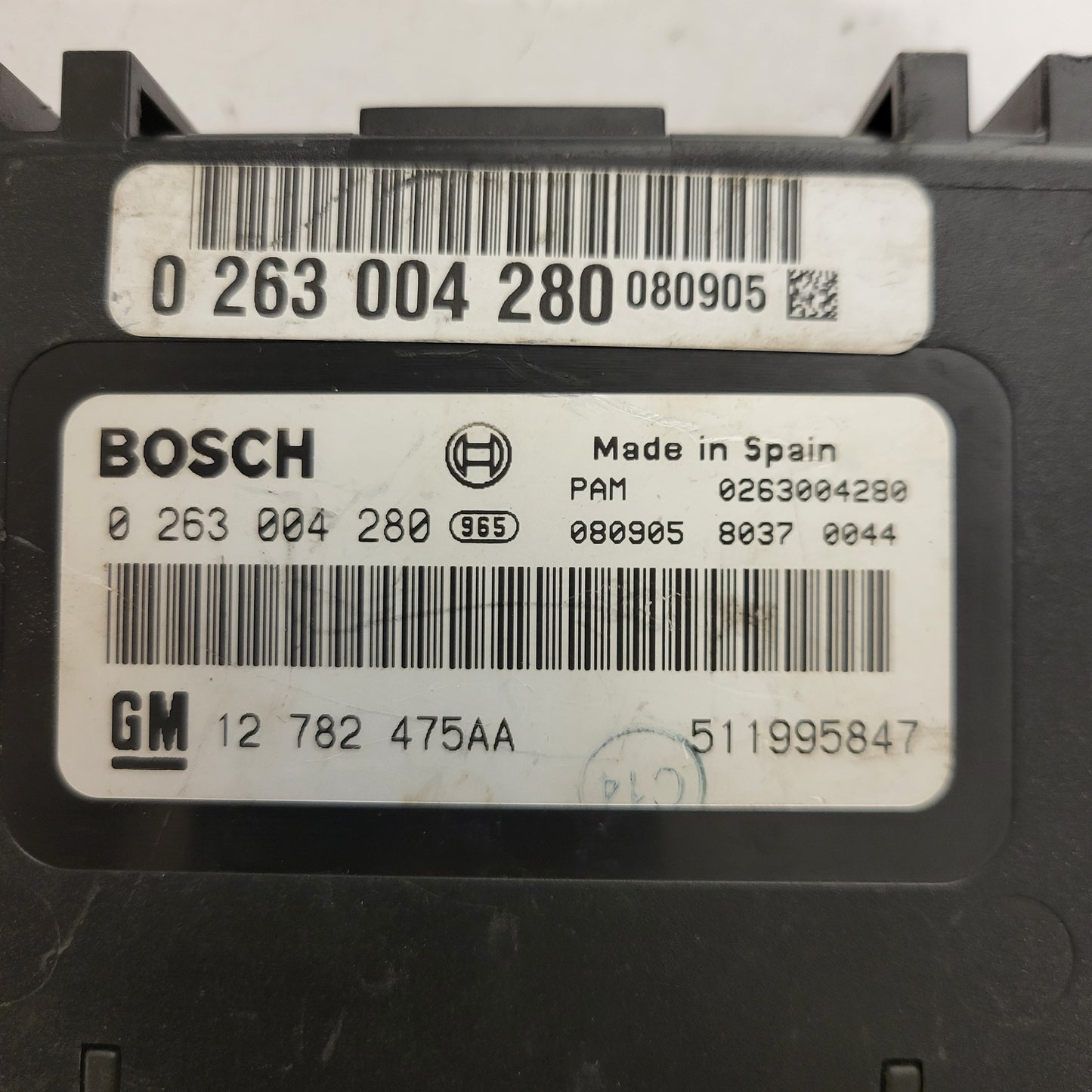 SAAB 9-3 ECU / 0263004280 / 12782475AA / 511995847 / BOSCH