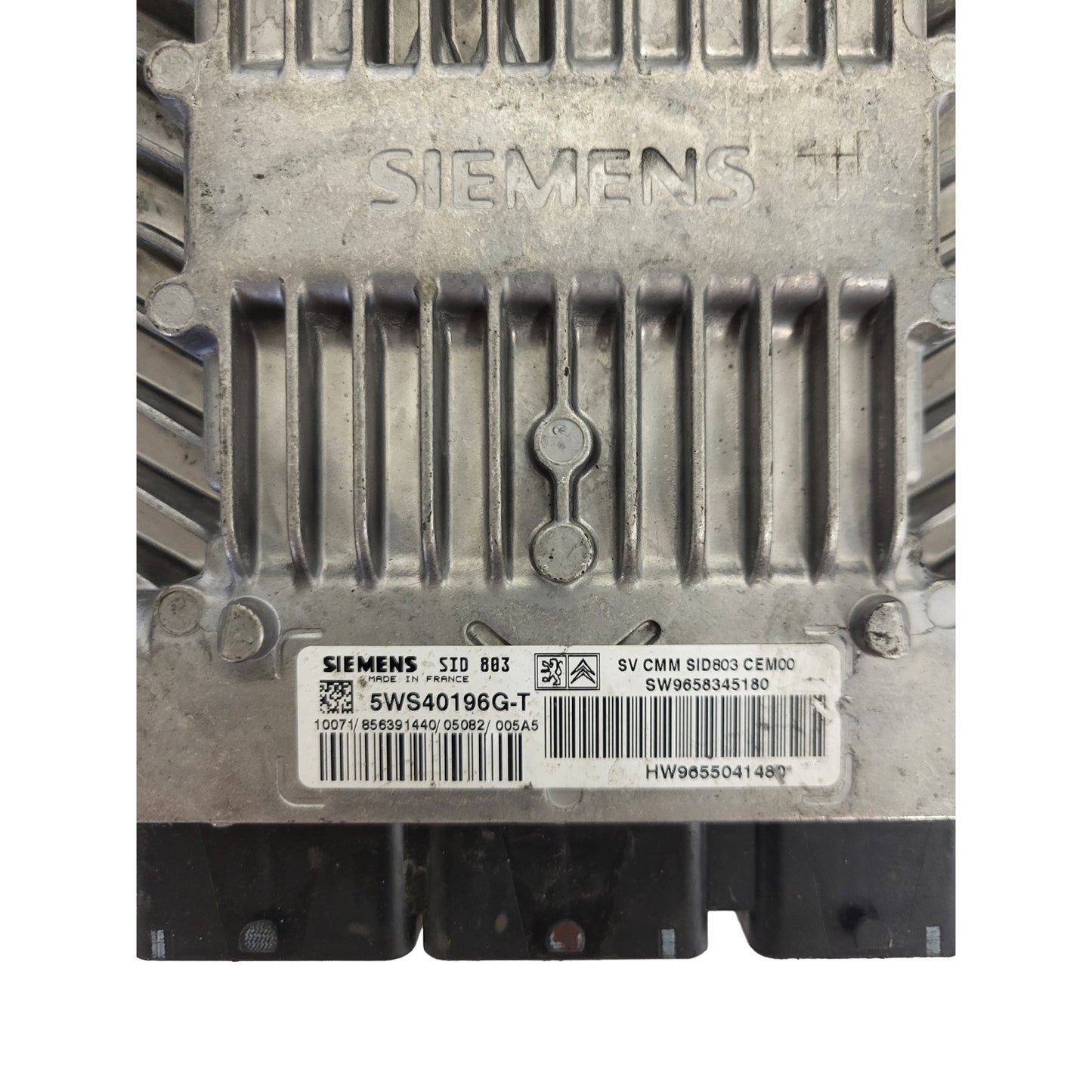 Peugeot Citroen ECU / 5WS40196G-T / SW 9658345180 / HW 9655041480 / SID803