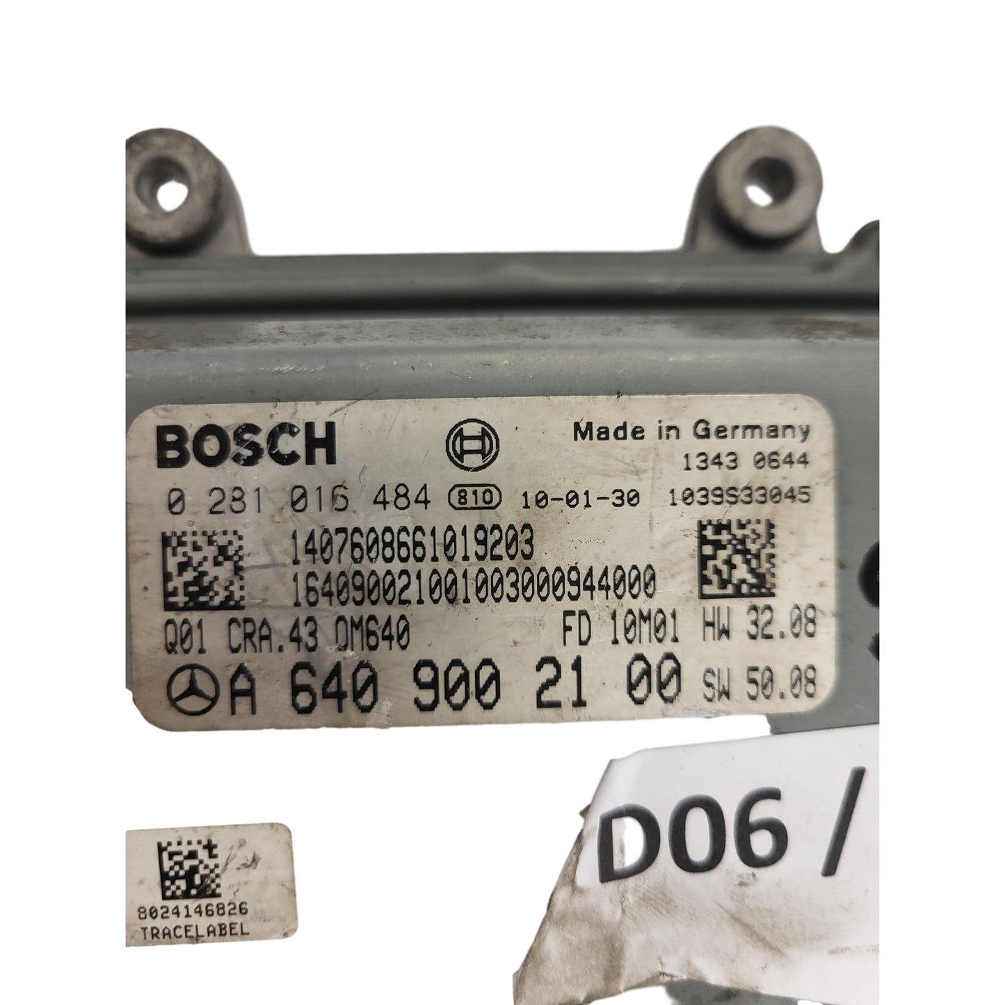 MERCEDES A W169 ECU / 0281016484 / A6409002100 / BOSCH
