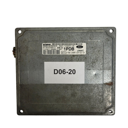 Ford ECU / S118107004D / 3S61-12A650-CB / 1PDB / SIM22 / J38AC / SIEMENS