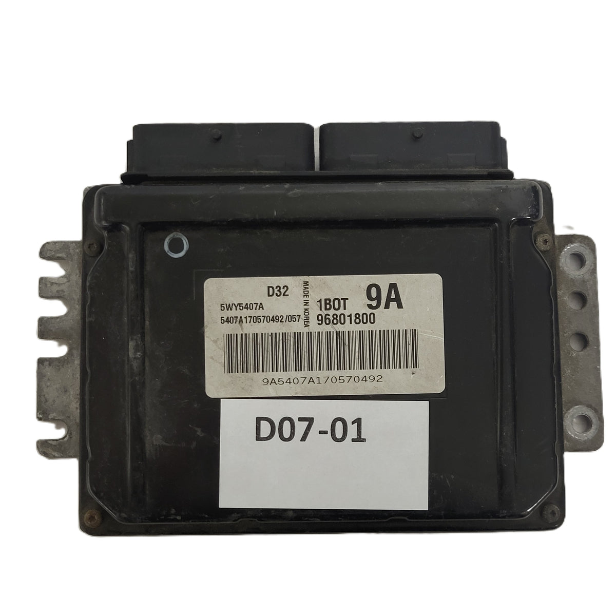 CHEVROLET MATIZ ECU / 96801800 / 5WY5407A / 1BOT / 9A / D32 - D07-01 - 1